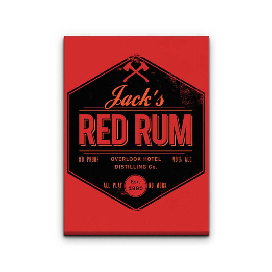 Jack's Red Rum - Canvas Print