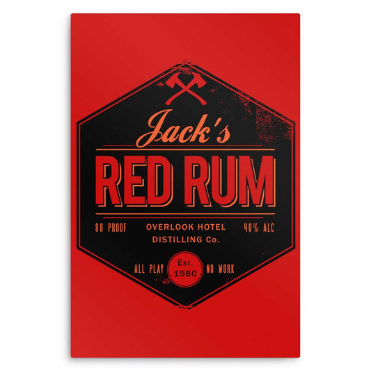 Jack's Red Rum - Metal Print