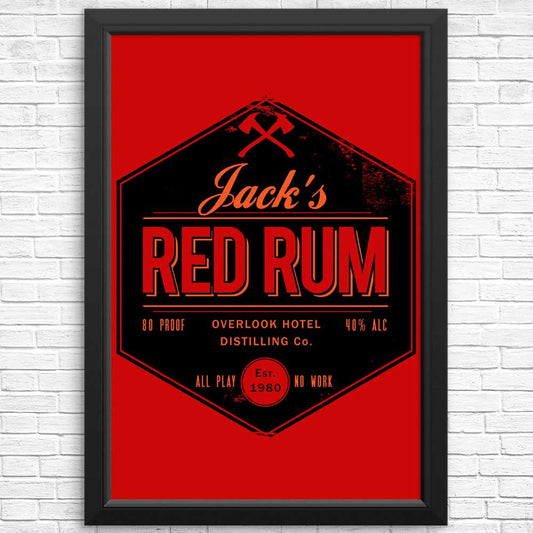 Jack's Red Rum - Posters & Prints