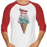 Japanese Ice Cream - 3/4 Sleeve Raglan T-Shirt