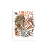 Kaiju Food Fight - Metal Print