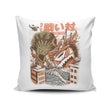 Kaiju Food Fight - Throw Pillow