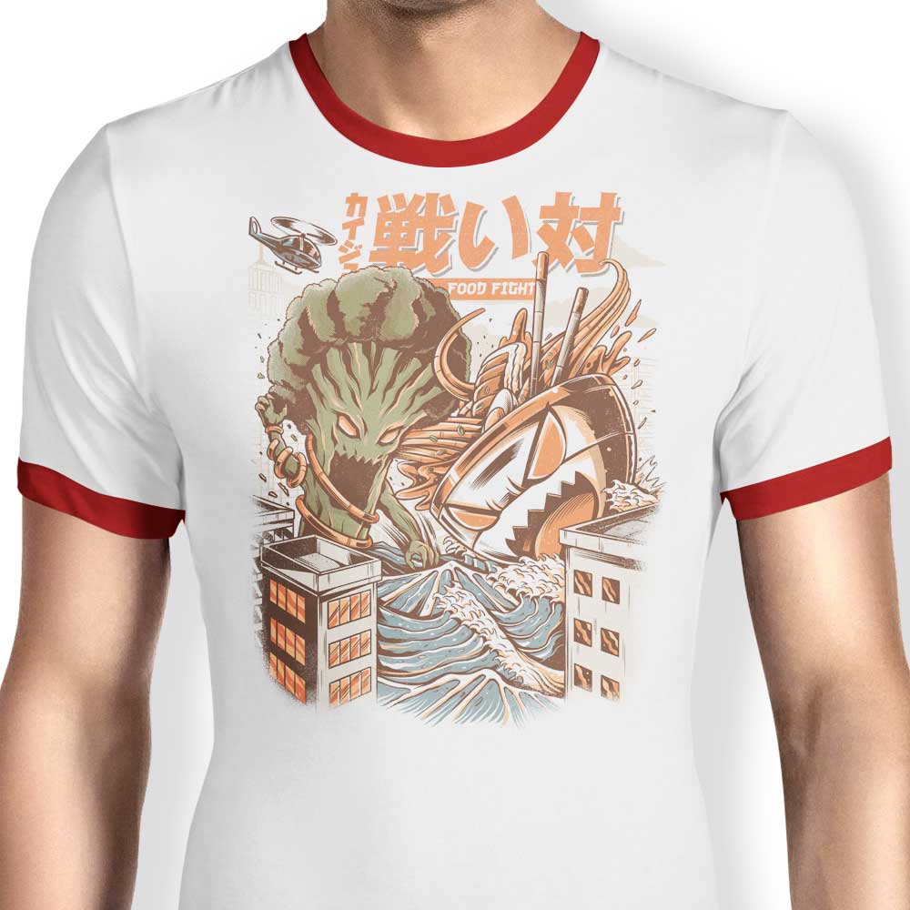 Kaiju Food Fight - Ringer T-Shirt