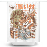 Kaiju Food Fight - Shower Curtain