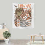 Kaiju Food Fight - Wall Tapestry