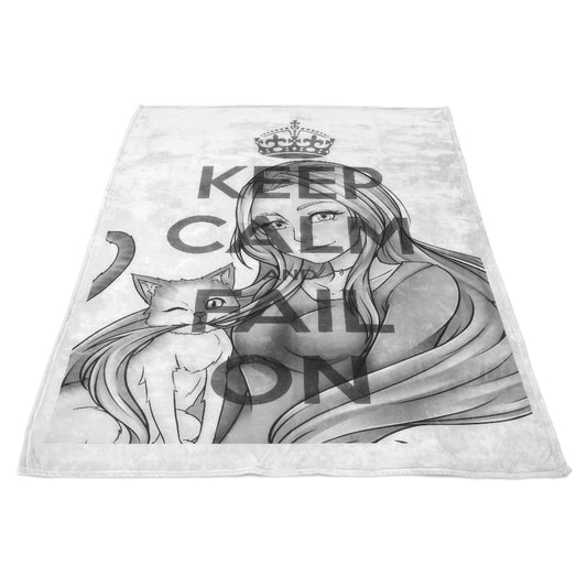 Keep Calm and Fail On - Fleece Blanket