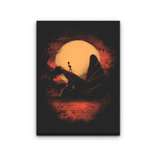 King Silhouette - Canvas Print