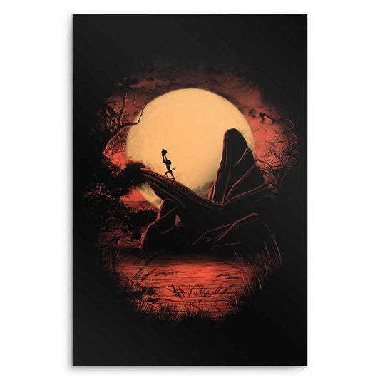 King Silhouette - Metal Print