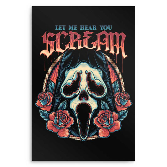 Let Me Hear You Scream - Metal Print