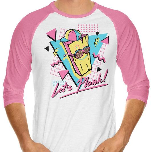 Let's Plank - 3/4 Sleeve Raglan T-Shirt