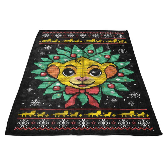 Lion Christmas - Fleece Blanket