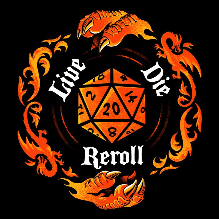 Live Die Reroll - Hoodie