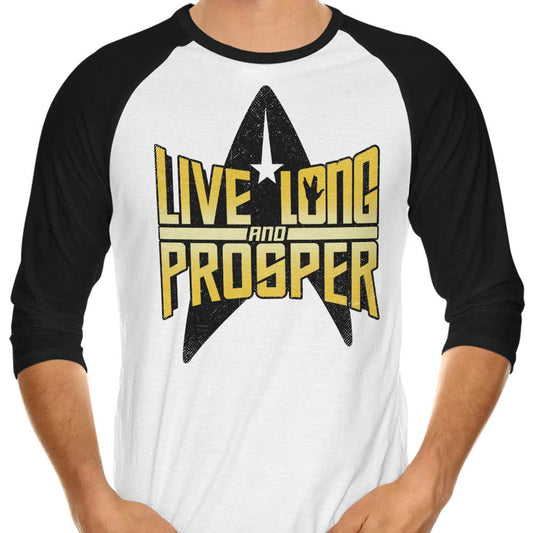 Live Long - 3/4 Sleeve Raglan T-Shirt