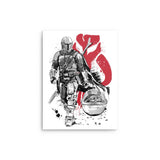 Lone Hunter and Cup - Metal Print