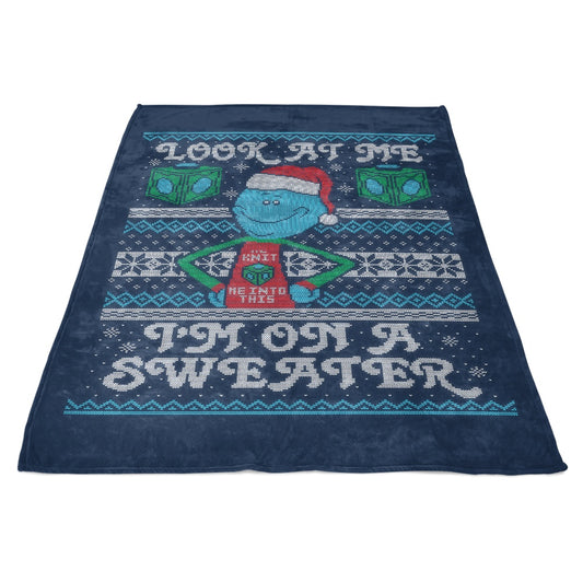 Look at Me Sweater - Fleece Blanket