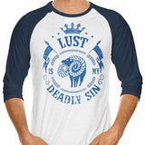 Lust is My Sin - 3/4 Sleeve Raglan T-Shirt