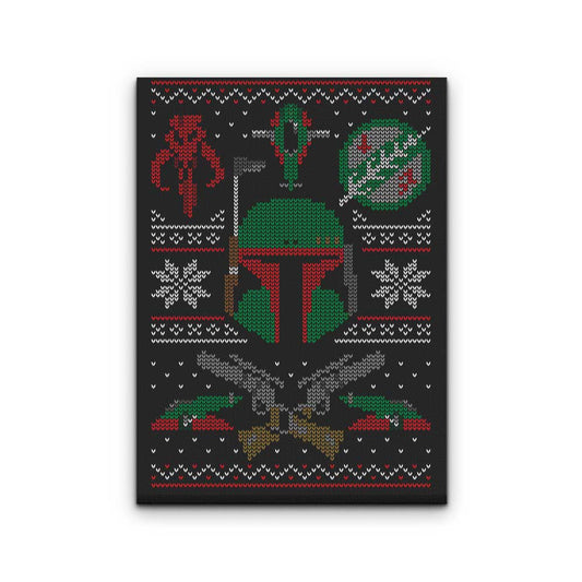 Mandalorian Sweater - Canvas Print