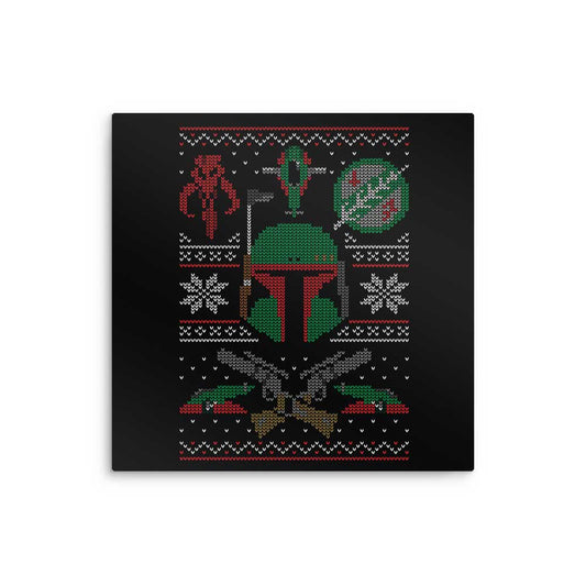 Mandalorian Sweater - Metal Print