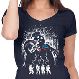 Marshmallow Ghost - Women's V-Neck