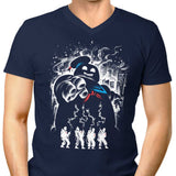 Marshmallow Ghost - Men's V-Neck