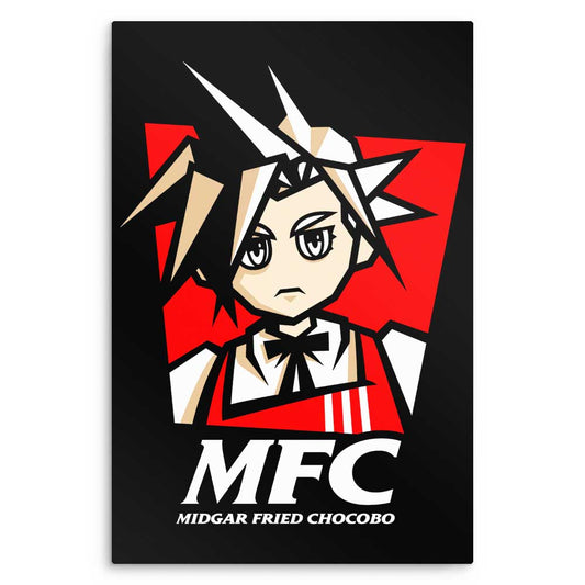 Midgar Fried Chocobo - Metal Print