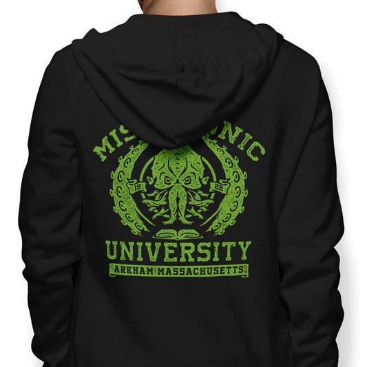 Miskatonic University Hoodie Sweatshirt 3XL Full Zip Biology factory Department Lined