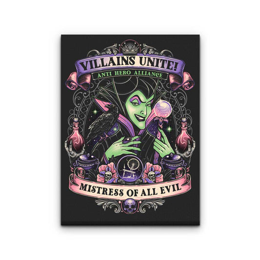 Mistress of All Evil - Canvas Print