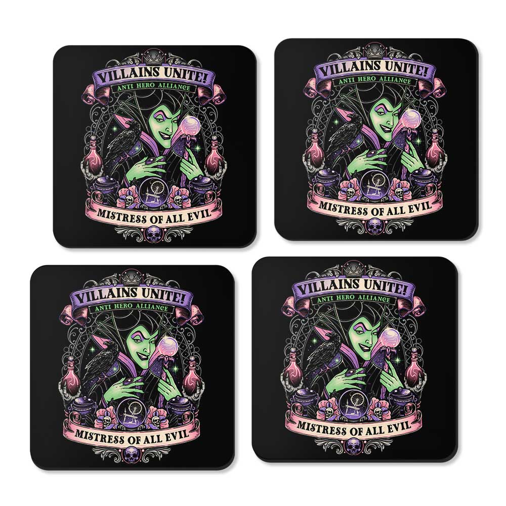 Mistress of All Evil - Coasters