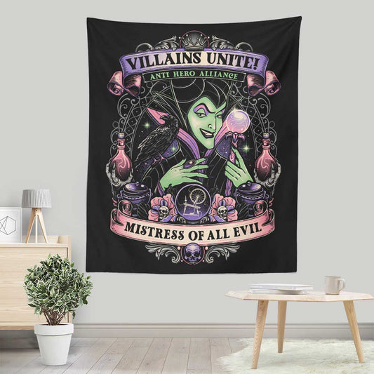 Mistress of All Evil - Wall Tapestry