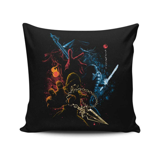 Mortal Fighters - Throw Pillow