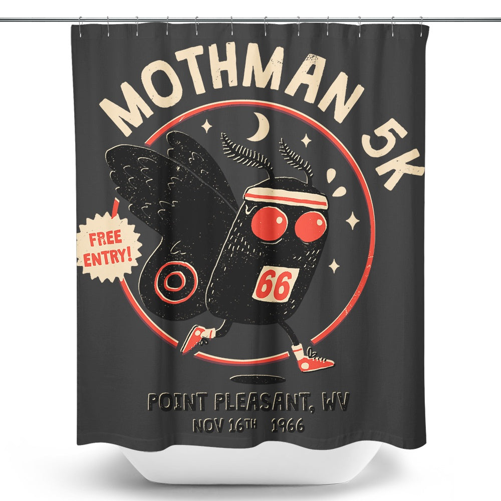 Mothman 5k Shower Curtain Once Upon a Tee