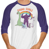 Mythical Squad Goals - 3/4 Sleeve Raglan T-Shirt