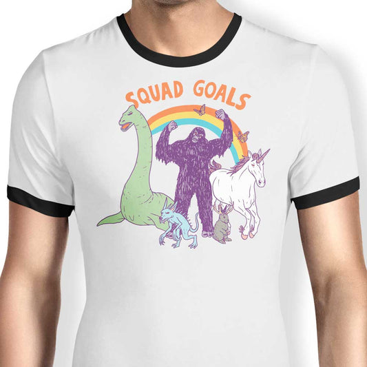 Mythical Squad Goals - Ringer T-Shirt