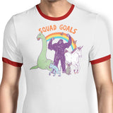 Mythical Squad Goals - Ringer T-Shirt