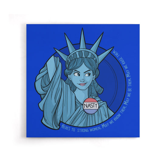 Nasty Lady Liberty - Canvas Print