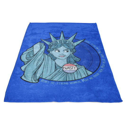 Nasty Lady Liberty - Fleece Blanket