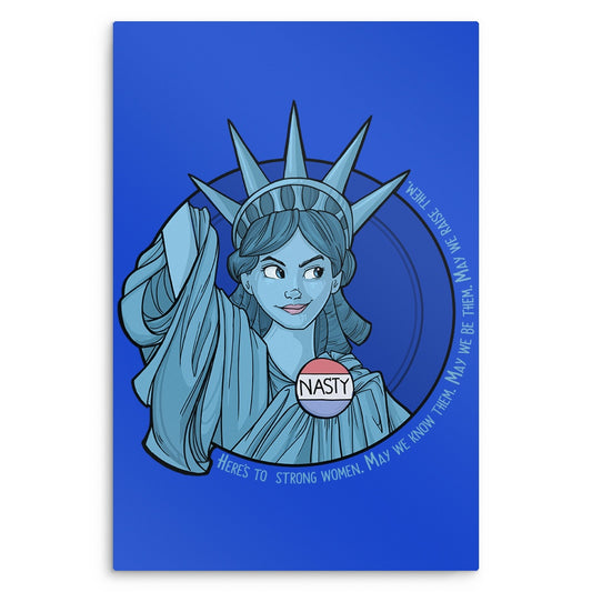 Nasty Lady Liberty - Metal Print