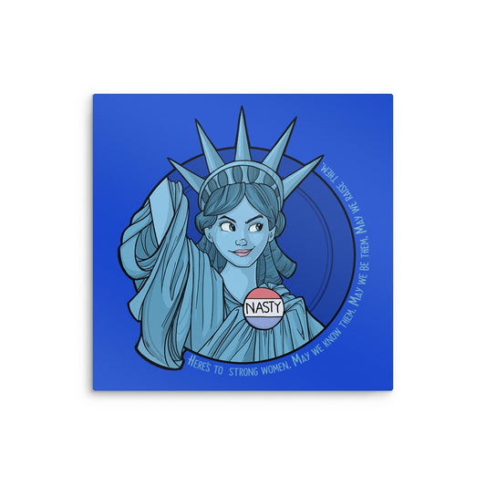 Nasty Lady Liberty - Metal Print