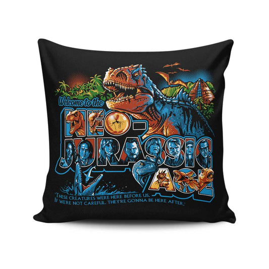 Neo Jurassic Age - Throw Pillow