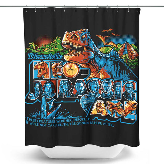 Neo Jurassic Age - Shower Curtain