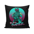 Neon Bounty Hunter - Throw Pillow