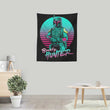 Neon Bounty Hunter - Wall Tapestry