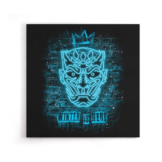 Neon Ice King - Canvas Print