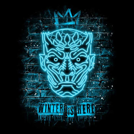 Neon Ice King - Throw Pillow