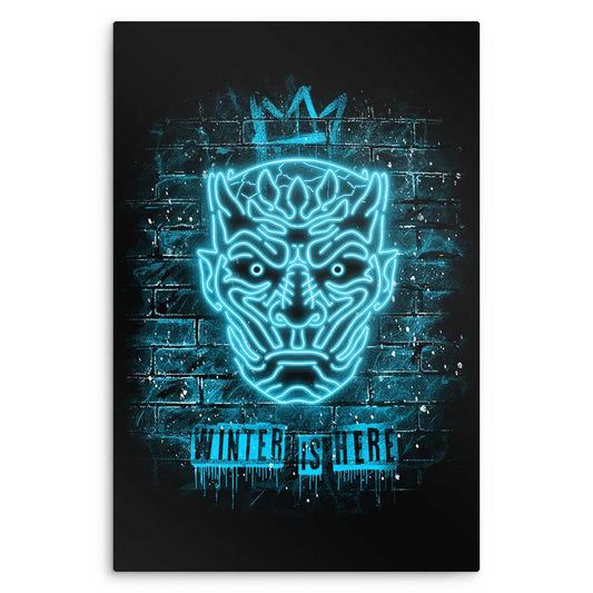 Neon Ice King - Metal Print