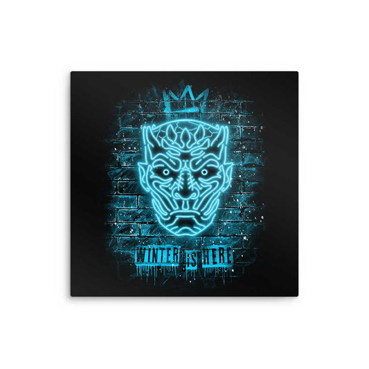 Neon Ice King - Metal Print