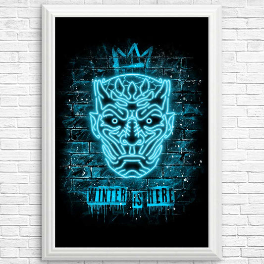 Neon Ice King - Posters & Prints