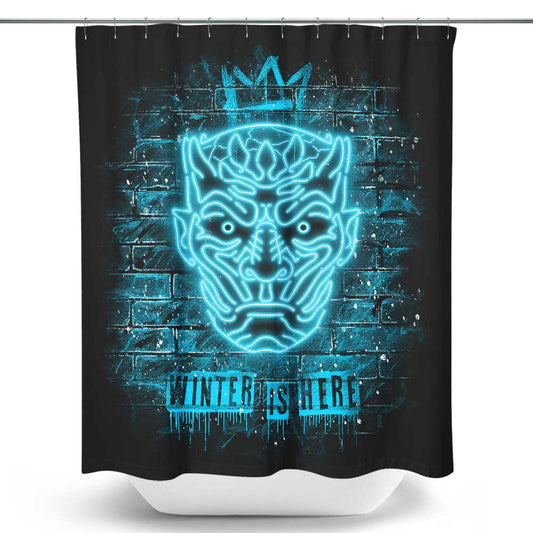 Neon Ice King - Shower Curtain