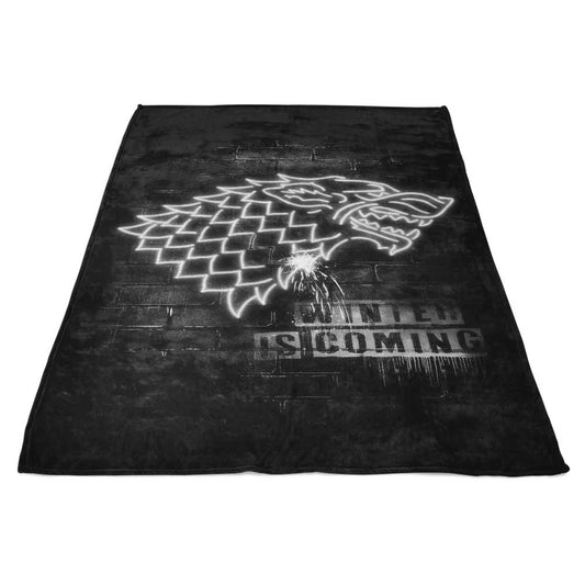 Neon Wolf - Fleece Blanket