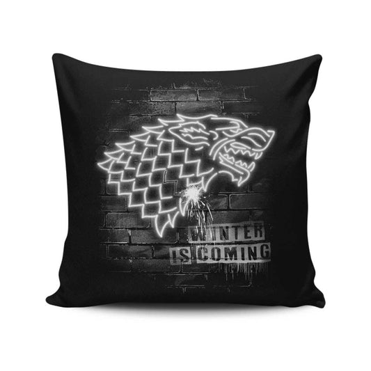 Neon Wolf - Throw Pillow